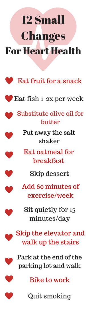 12 Changes You Can Make For Heart Health
