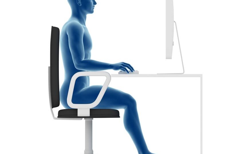 3D model person on the computer